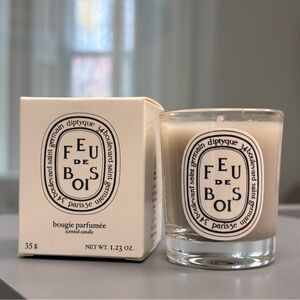 🌲 Diptyque Feu de Bois – Scented Candle 35g (Mini) – New